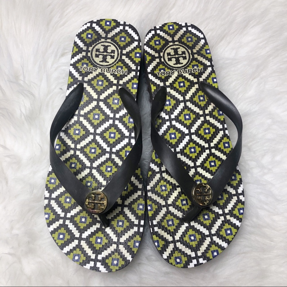 Tory Burch elevated wedge sandals NWOT flip flops